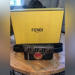 Fendi zucca convertible belt bag